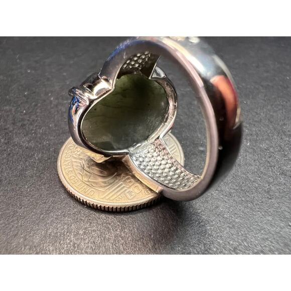 NEW Labradorite stainless steel ring size 7 - Picture 8 of 16
